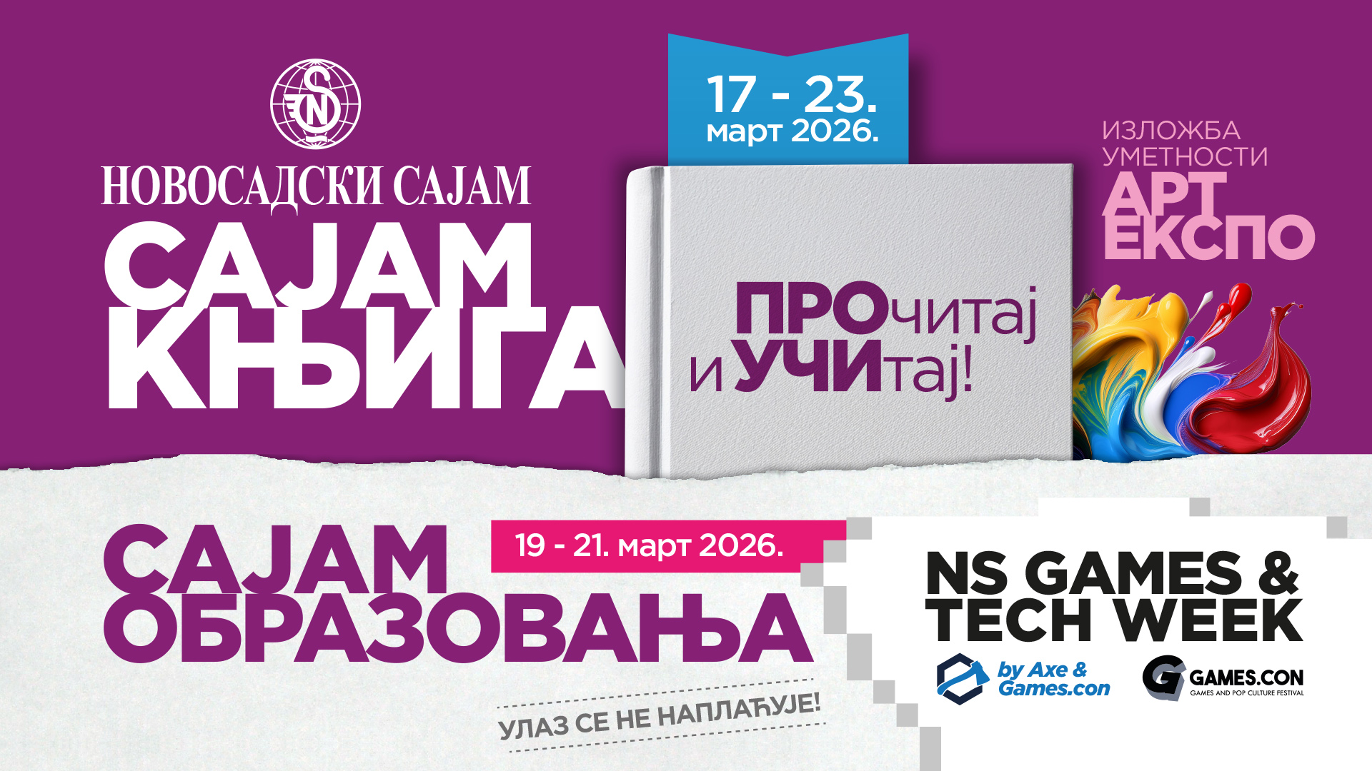 Na Sajmu od 17. do 23. marta